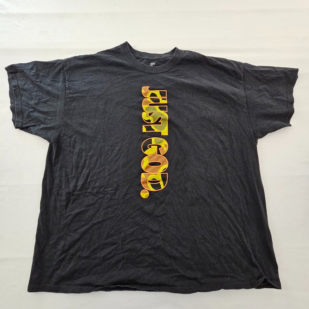 God is Dope Just God Black Short Sleeve Cotton T-Shirt Men's 2XL